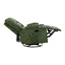 Linzie Heated Massage Recliner & Rocking Chair